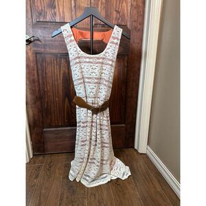 Maurices Women’s Lace Maxi Dress with Belt Size XL